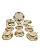 ROYAL ALBERT - OLD COUNTRY ROSES - LATE 20TH CENTURY CHINA TEA SERVICE