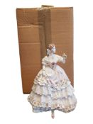 ROYAL WORCESTER - THE FAIREST ROSE - LATE 20TH CENTURY LIMITED EDITION CHINA FEMALE FIGURINE