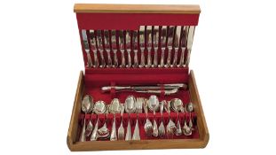 GEORGE BUTLER EIGHT PLACE SETTING CANTEEN OF CUTLERY