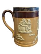 EARLY 20TH CENTURY ROYAL DOULTON LAMBETH STONEWARE TANKARD