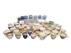 LARGE COLLECTION OF 18TH CENTURY & LATER CHINA TEA & COFFEE CUPS