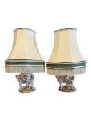PAIR OF 20TH CENTURY MEISSEN STYLE CHERUB LAMPS