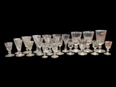 COLLECTION OF VICTORIAN 19TH & 20TH CENTURY DRINKING GLASSES