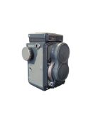 ROLLEI, GERMANY - VINTAGE ROLLEIFLEX GREY BABY 4X4 TLR CAMERA