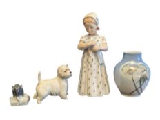 FOUR ROYAL COPENHAGEN PORCELAIN FIGURINES