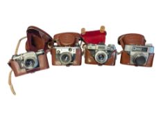FOUR 20TH CENTURY VINTAGE SLR FILM CAMERAS