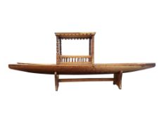 20TH CENTURY VINTAGE KASHMIRI SHIKARA REPLICA MODEL BOAT