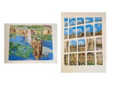 BRENDAN NEILAND (B. 1941) - TWO LIMITED EDITION COLOUR LITHOGRAPHS