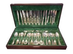 20TH CENTURY SILVER PLATED CANTEEN OF CUTLERY