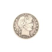1915 UNITED STATES SAN FRANCISCO MINT BARBER HALF DOLLAR