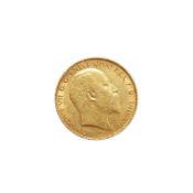 1910 KING EDWARD VII GOLD HALF SOVEREIGN