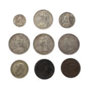 1821 KING GEORGE IV SILVER CROWN & OTHER EXAMPLES