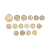 1899 QUEEN VICTORIA SILVER HALF RUPEE & OTHER COINS