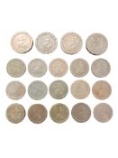 COLLECTION OF 1797 KING GEORGE III CARTWHEEL COINS