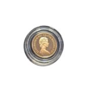 1982 QUEEN ELIZABETH II GOLD PROOF HALF SOVEREIGN