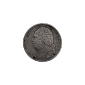 1824 LOUIS XVIII SILVER TWO FRANCS