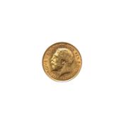 1913 KING GEORGE V GOLD HALF SOVEREIGN
