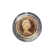 1982 QUEEN ELIZABETH II GOLD PROOF SOVEREIGN