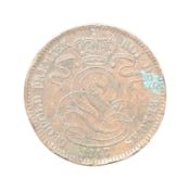 1847 BELGIUM LEOPOLD I OVERDATE TEN CENTIMES