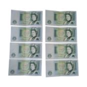 COLLECTION OF 1978-84 QUEEN ELIZABETH II ONE POUND BANKNOTES