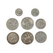 1745 KING GEORGE II LIMA SILVER SHILLING & OTHER EXAMPLES