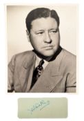 JACK OAKIE - AMERICAN ACTOR - AUTOGRAPH & VINTAGE PHOTOGRAPH
