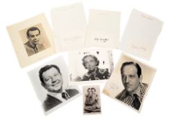 HOLLYWOOD ACTORS - COLLECTION OF AUTOGRAPHS