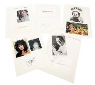 MUSIC - COLLECTION OF AUTOGRAPHS