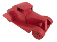 SANTA CLAUS: THE MOVIE (1985) - ORIGINAL PROP WOODEN TOY CAR