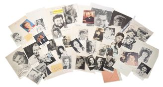 BRITISH ACTORS - AUTOGRAPHS - LARGE COLLECTION