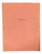 CRESCENDO (HAMMER FILMS) - ORIGINAL PRODUCTION SCRIPT
