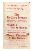 THE ROLLING STONES - BRISTOL COLSTON HALL - ORIGINAL FLYER / HANDBILL