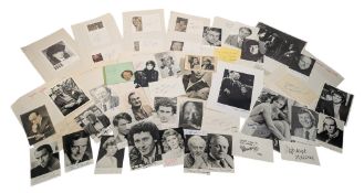 BRITISH ACTORS - AUTOGRAPHS - LARGE COLLECTION