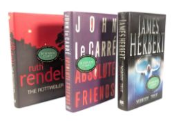 SIGNED BOOKS - x3 JAMES HERBERT, JOHN LE CARRE & RUTH RENDELL BOOKS