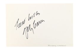 AMERICAN ENTERTAINERS - JOHNNY CARSON (D.2005) - AUTOGRAPH