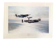 WWII - MEMORIAL FLIGHT BY ROBERT TAYLOR - SIGNED PRINT