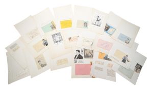 BOXING - LARGE COLLECTION OF EARLY AUTOGRAPHS