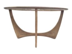 G PLAN FURNITURE - ASTRO TEAK GLAZED COFFEE TABLE