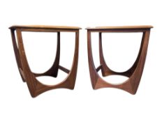 G PLAN FURNITURE - PAIR MID CENTURY G PLAN ASTRO SIDE / BEDSIDE TABLES