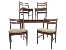 JENTIQUE FURNITURE - MID CENTURY TEAK WOOD DINING TABLE & CHAIRS