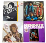 JIMI HENDRIX - SELECTION OF 4 COLOURED VINYL UNOFFICIAL RELEASE