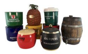 A 20TH CENTURY SELECTION OF ADVERTISING ICE BUCKETS