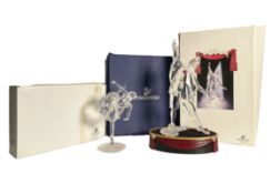 SWAROVSKI - TWO CRYSTAL ORNAMENTS, TO INC. A BALLERINA & 