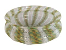 20TH CENTURY VENETIAN GREEN GLASS DISH