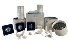 SWAROVSKI - SELECTION OF SEA THEMED CRYSTAL ORNAMENTS, INC. FISH, SHELLS, DOLPHIN ETC.