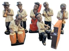 A 20TH CENTURY GROUP OF A PERCELAIN JAZZ BAND