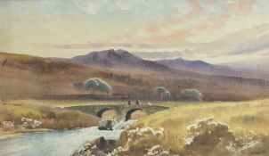 F.J WIDGERY - (1861-1942) - LANDSCAPE OF DARTMOOR - WATERCOLOUR ON PAPER