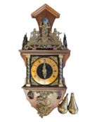 MID 20TH CENTURY VINTAGE DUTCH ZAANSE WALL CLOCK