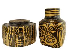 NILS THORSSON FOR ROYAL COPENHAGEN - TWO 1960S DANISH BACA CERAMICS