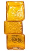 GEOFFREY BAXTER FOR WHITEFRIARS - LARGE DRUNKEN BRICKLAYER TANGERINE (PATTERN 9672) GLASS VASE